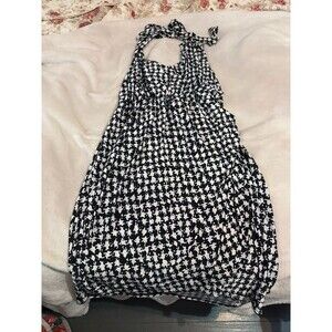 Black and white halter top dress size 3X SWAK new with tag